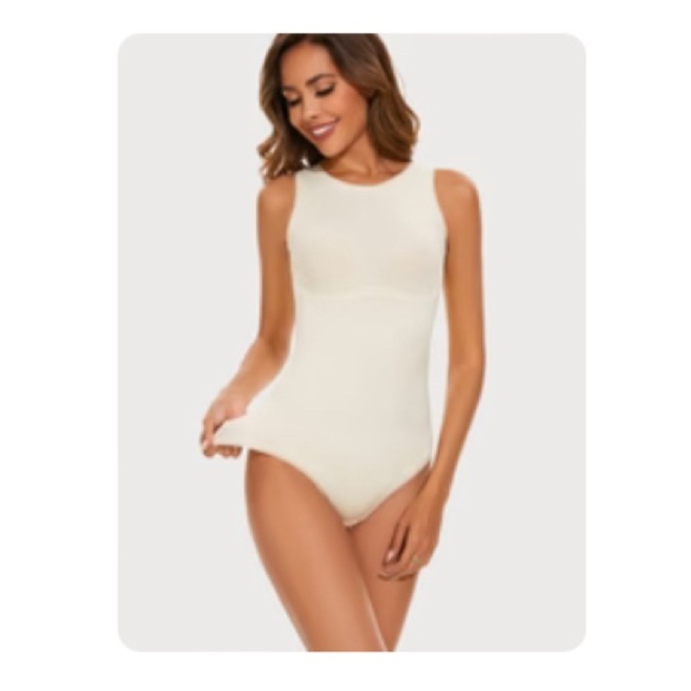 Hey Shape Round Neck Thong Body Suit - Size Medium